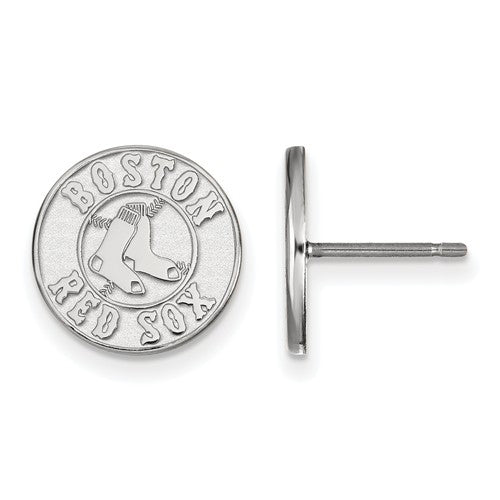 14kw MLB  Boston Red Sox Small Post Earrings