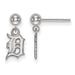 14kw MLB  Detroit Tigers Earrings Dangle Ball