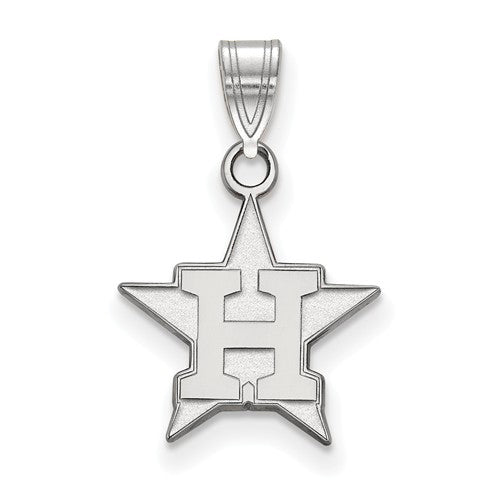 14kw MLB  Houston Astros Small Alternate Logo Pendant