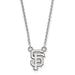 14kw MLB  San Francisco Giants Small Cap Logo Pendant w/Necklace