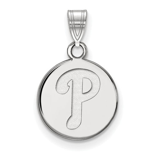 14kw MLB  Philadelphia Phillies Small Disc Pendant