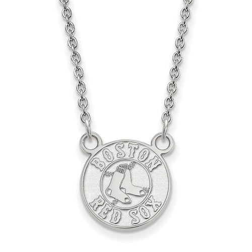 14kw MLB  Boston Red Sox Sm Pendant w/Necklace