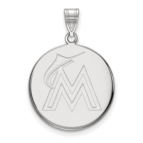 14kw MLB  Miami Marlins Large Disc Pendant