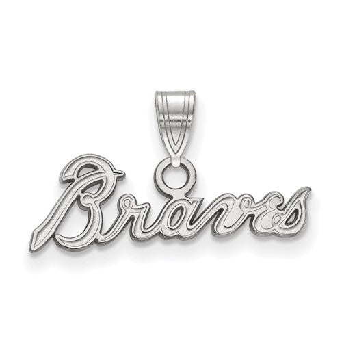 14kw MLB  Atlanta Braves Small "BRAVES" Pendant