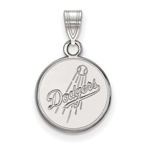 14kw MLB  Los Angeles Dodgers Small Logo Pendant