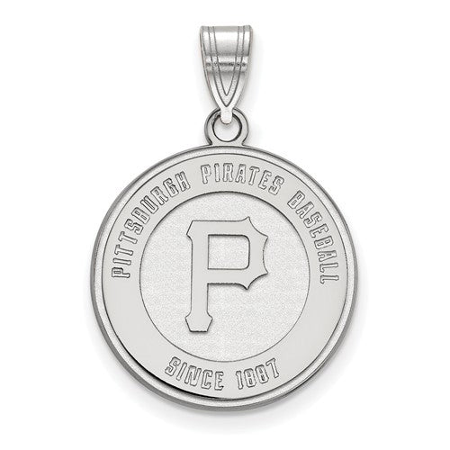 14kw MLB  Pittsburgh Pirates Large Alternate Logo Pendant