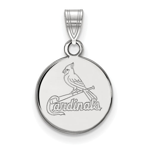 14kw MLB  St. Louis Cardinals Small Disc Pendant