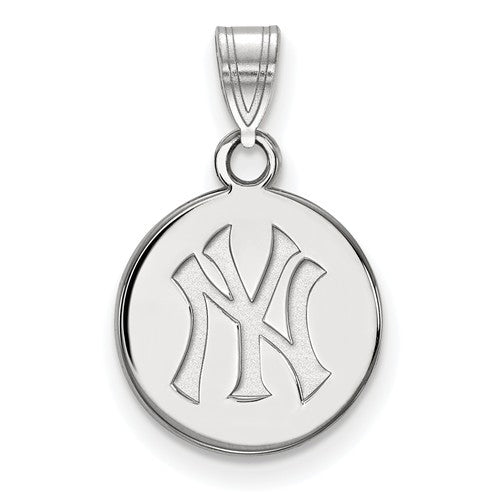 14kw MLB  New York Yankees Small NY Disc Pendant