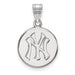 14kw MLB  New York Yankees Medium NY Disc Pendant