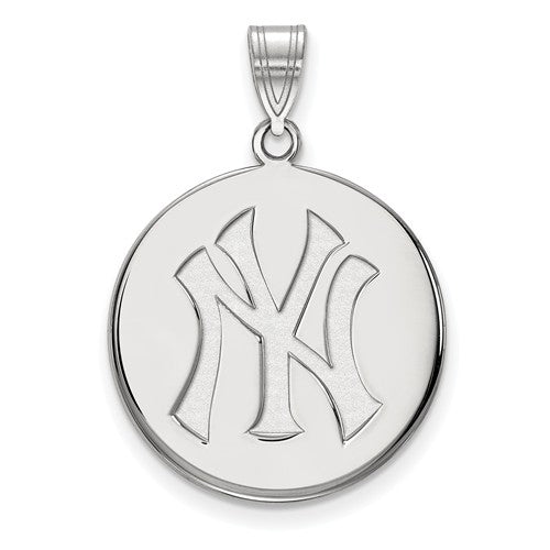 14kw MLB  New York Yankees Large NY Disc Pendant