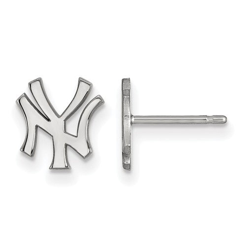 14kw MLB  New York Yankees XS NY Alternate Post Earrings