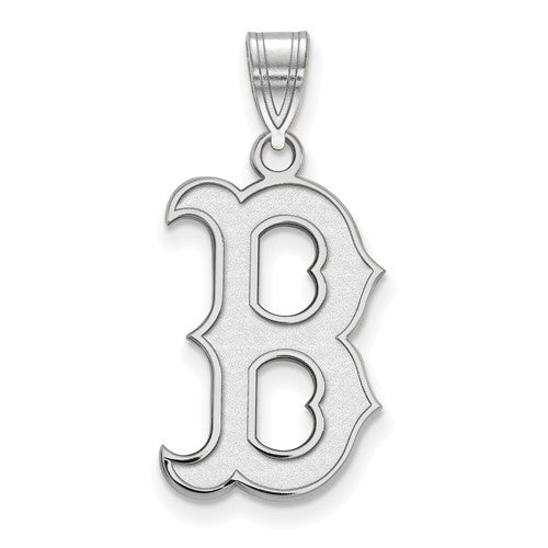 14kw MLB  Boston Red Sox Large B Logo Pendant