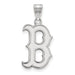 14kw MLB  Boston Red Sox Large B Logo Pendant