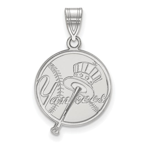14kw MLB  New York Yankees Large Logo Pendant