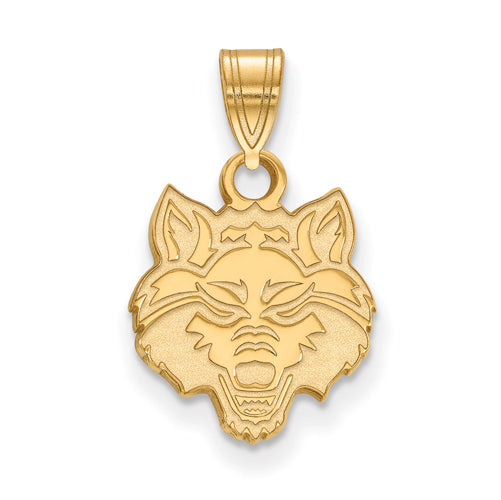 10ky Arkansas State University Small Red Wolves Pendant