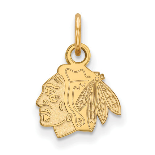 10ky NHL Chicago Blackhawks XS Logo Pendant