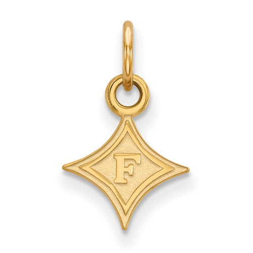 14ky F Logo Furman University XS Pendant