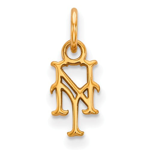 14ky MLB  New York Mets XS Cap Logo Pendant