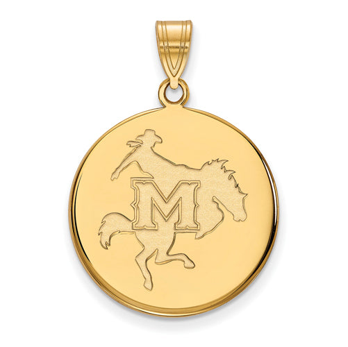 14ky McNeese State University Large Disc Pendant