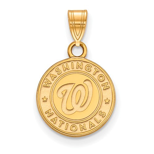 14ky MLB  Washington Nationals Small Logo Pendant