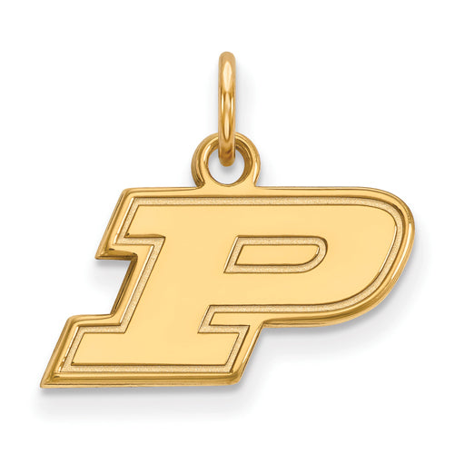 SS w/GP Purdue XS Letter P Pendant
