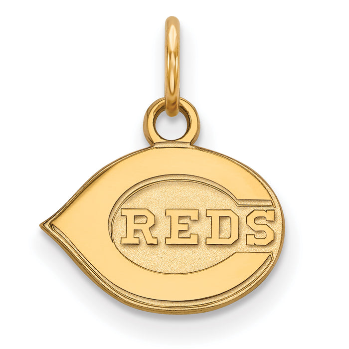 10k Gold MLB LogoArt Cincinnati Reds Extra Small Pendant