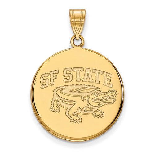 14ky San Francisco State Univ Large Disc Pendant