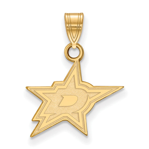 14ky NHL Dallas Stars Small Pendant