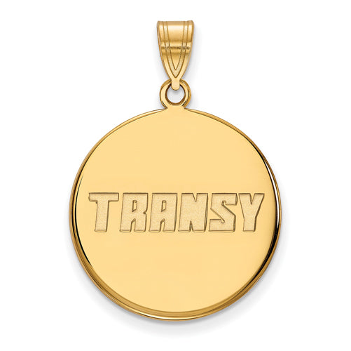 14ky Transylvania University Large Disc Pendant