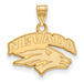 14ky University of Nevada Small Wolf Pack Pendant
