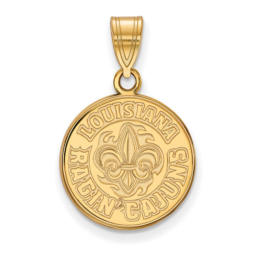 SS w/GP U of Louisiana at Lafayette Medium Pendant