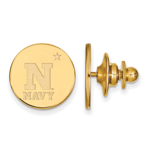 SS w/GP Navy Lapel Pin