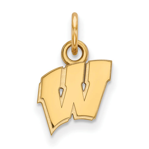 10ky University of Wisconsin XS Letter W Pendant