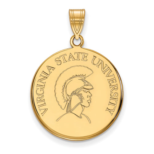 10ky Virginia State University Large Disc Pendant