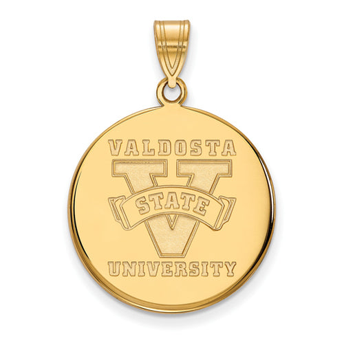 14ky Valdosta State University Large Disc Pendant