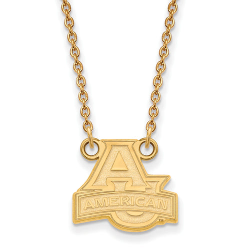 SS GP American University Small Pendant w/ Necklace