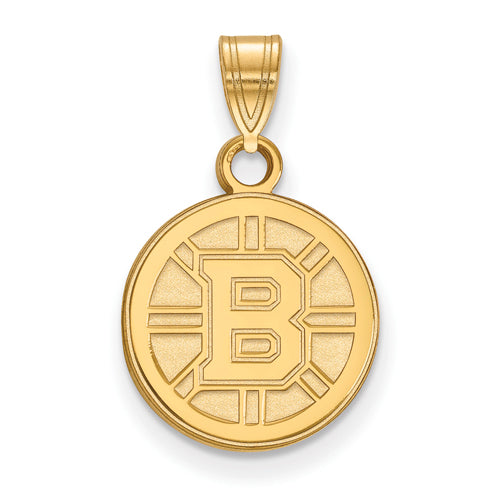 14ky NHL Boston Bruins Small Logo Pendant