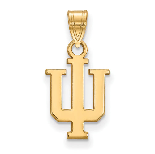 SS w/GP Indiana University Small IU Pendant