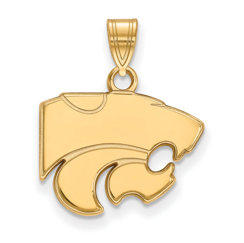 10ky Kansas State University Small Wildcat Pendant