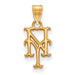 14ky MLB  New York Mets Small Cap Logo Pendant