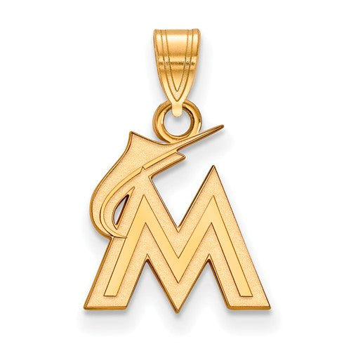 14ky MLB  Miami Marlins Small Pendant