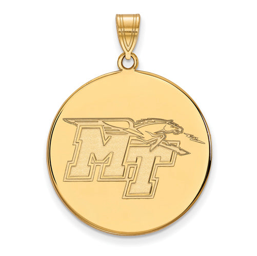 SS w/GP Middle Tennessee State U XL Disc Pendant