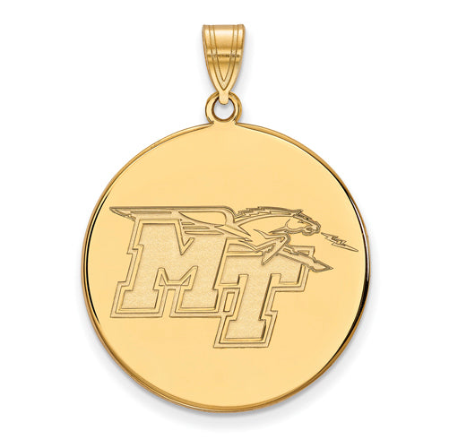 10ky Middle Tennessee State University XL Disc Pendant