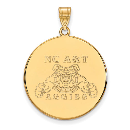 14ky North Carolina A&T XL Disc Pendant