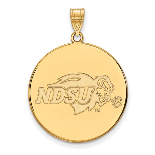 14ky North Dakota State XL Disc Pendant