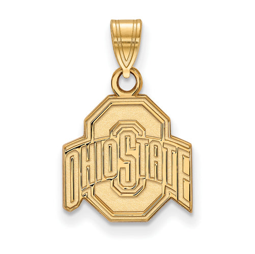 14ky Ohio State U Small Buckeyes Logo Pendant