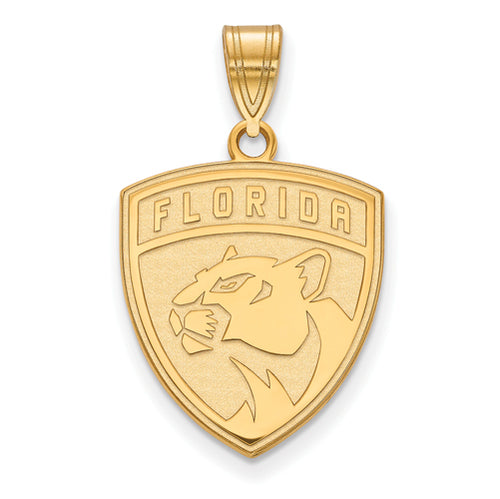 SS w/GP NHL Florida Panthers Large Pendant