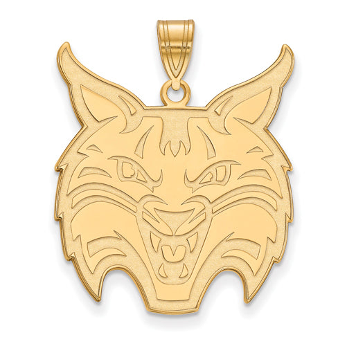 Sterling Silver w/GP Quinnipiac University XL Pendant