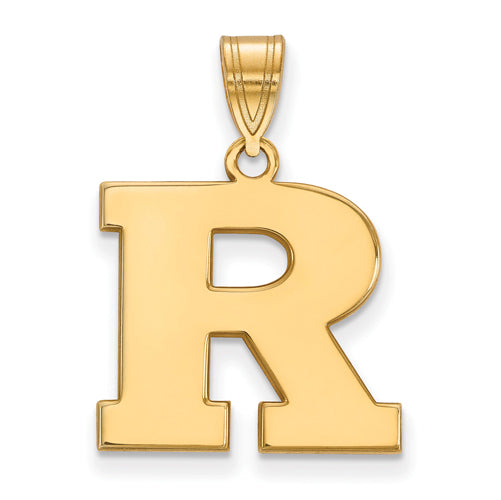 SS w/GP Rutgers Medium Pendant