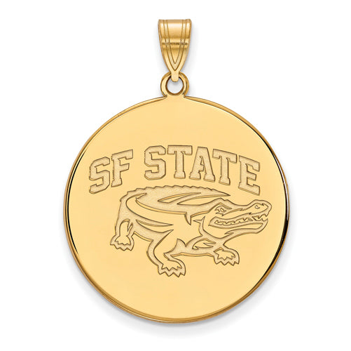 SS w/GP San Francisco State Univ XL Disc Pendant